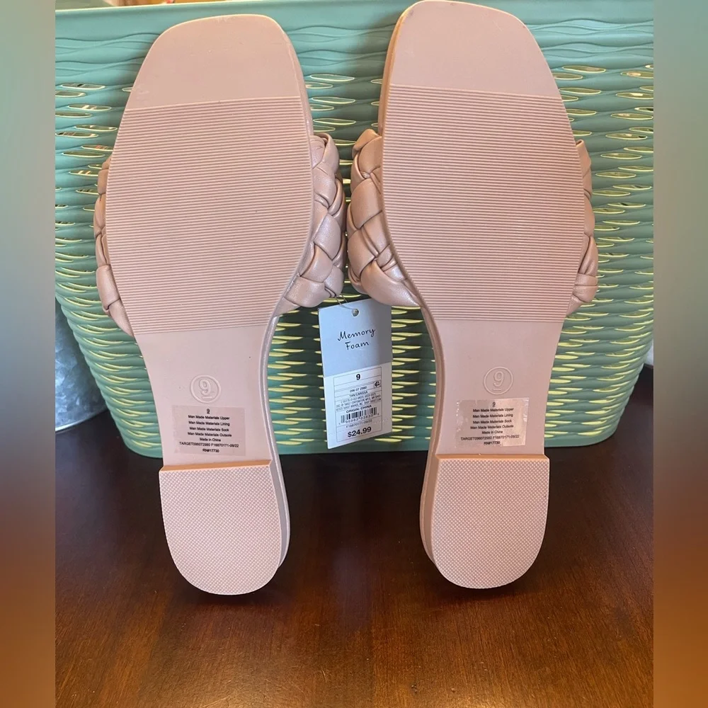 NWT A New Day Women's Woven Slide Sandals - Picture 7 of 7